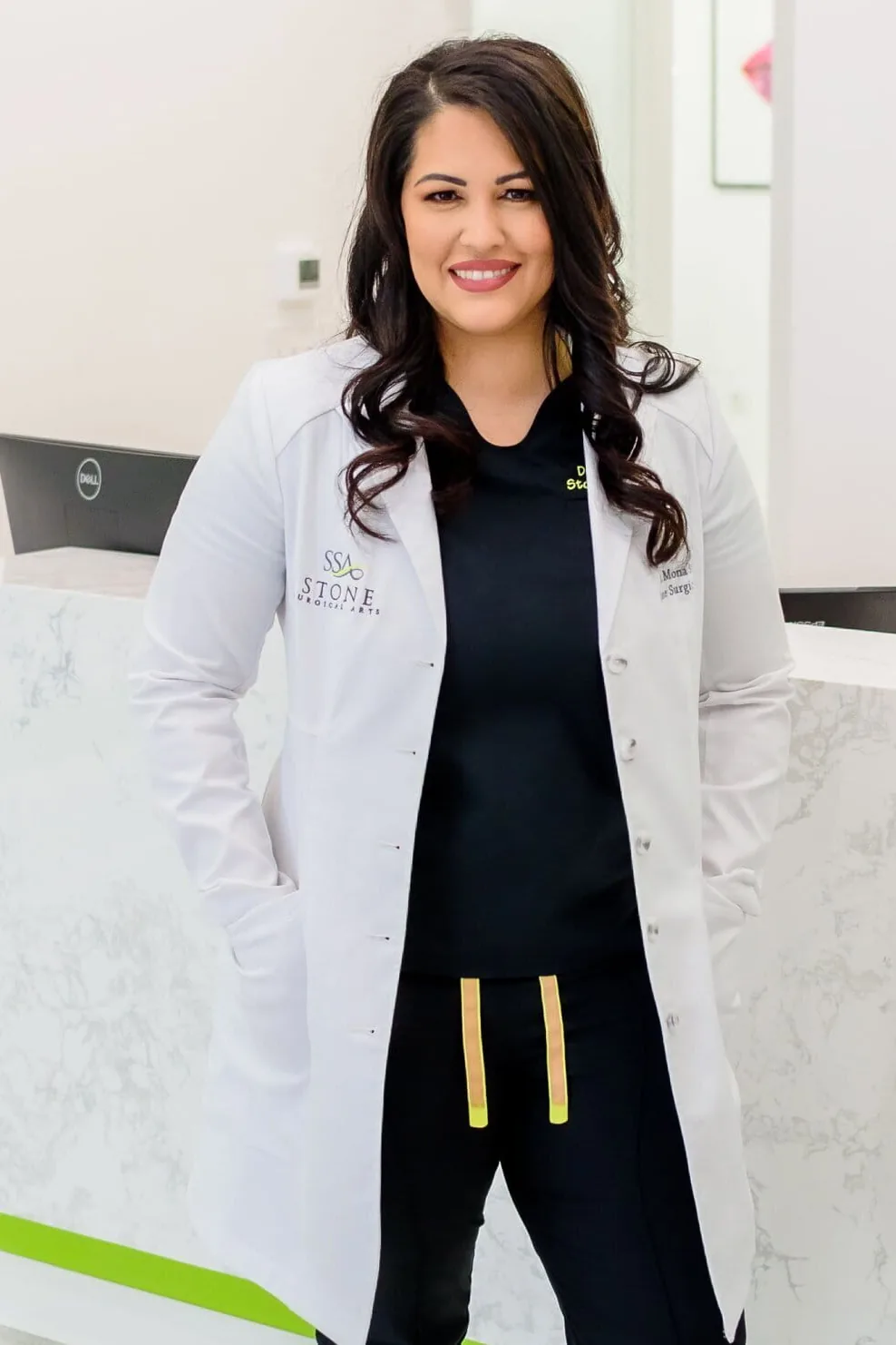 Dr. Stone standing at the practice